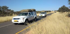 4x4 Rentals Namibia Driving on the road